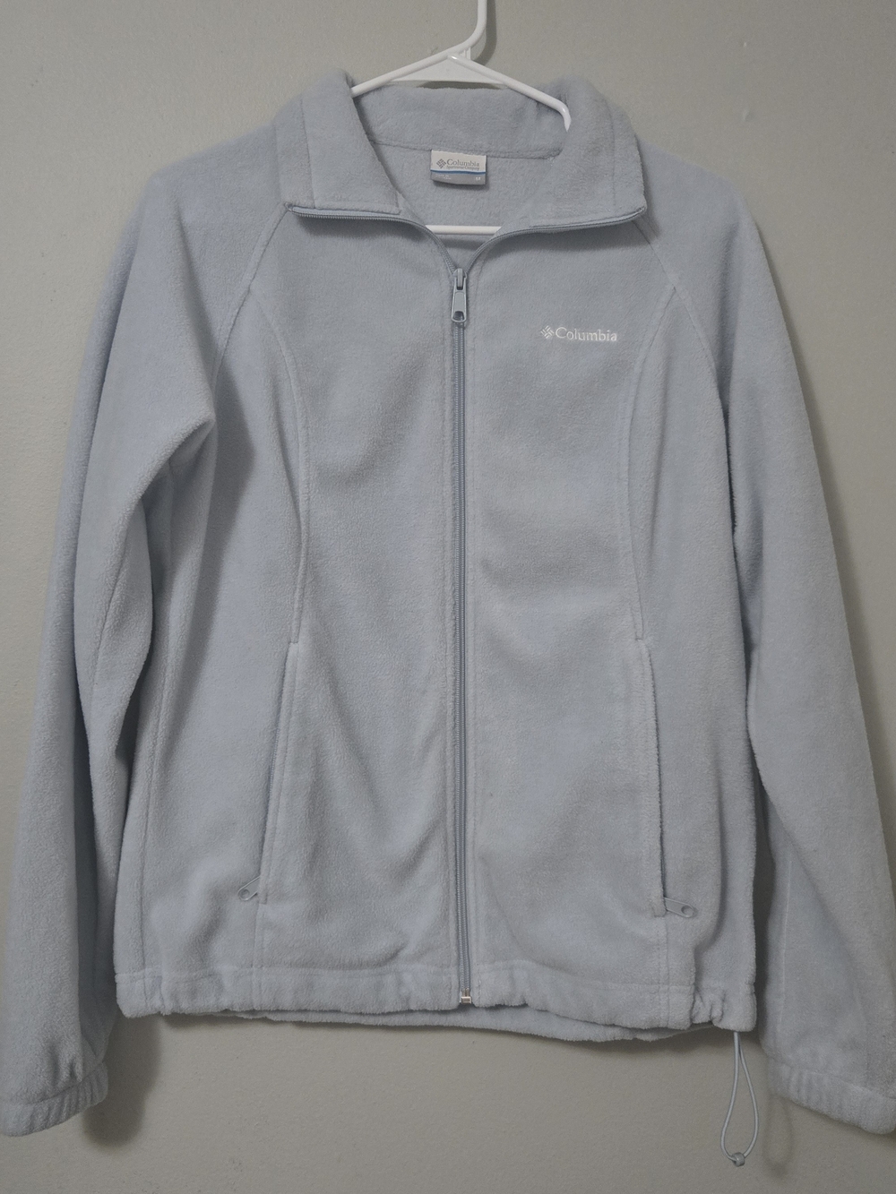 Columbia Light Gray Kids Fleece Full-Zip Jacket